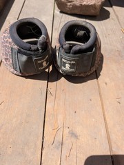 Classic Equine No Turn Bell Boots Cheetah Size Medium