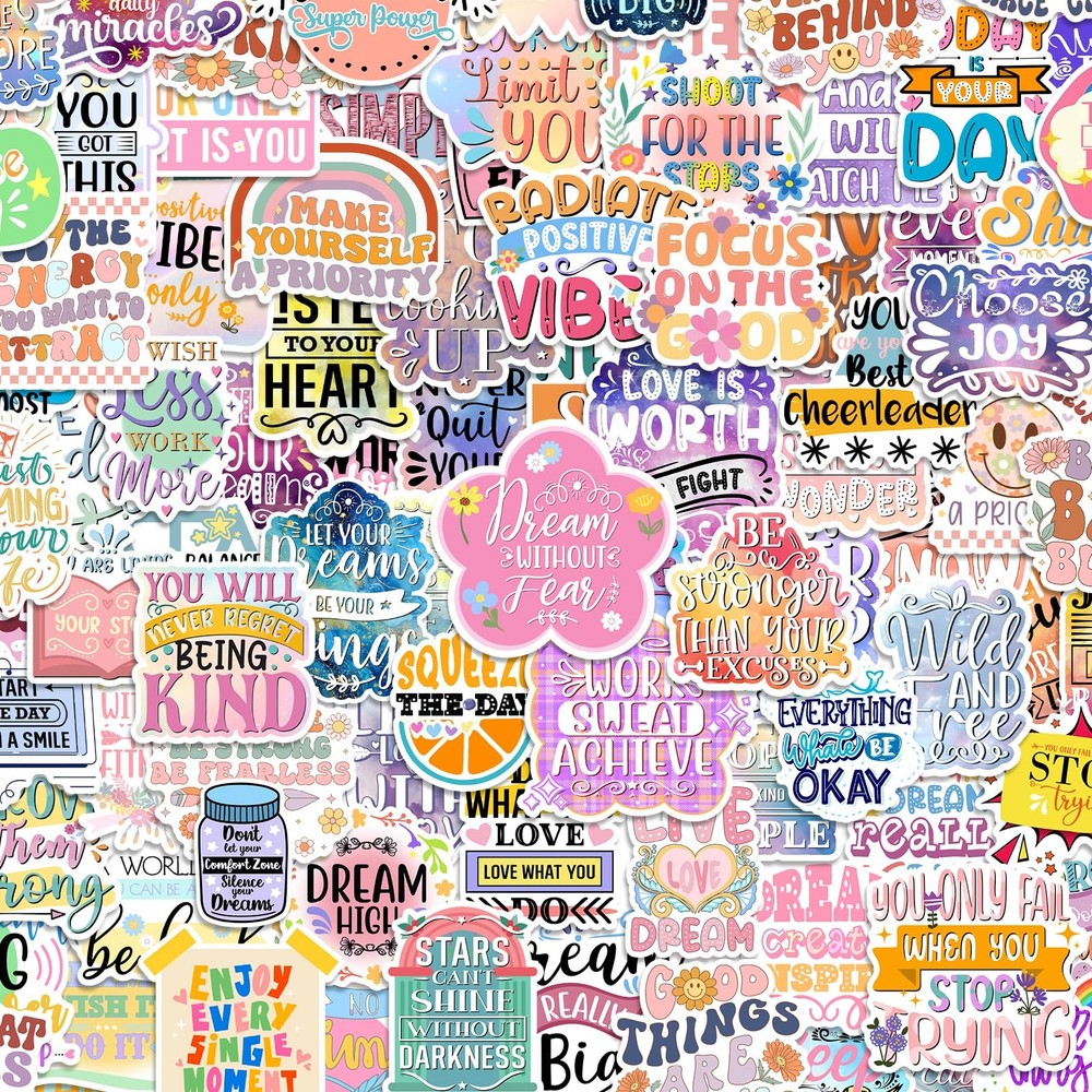 300 PCS Inspirational Stickers for Adults, Teens, Teachers, Motivational Sticker