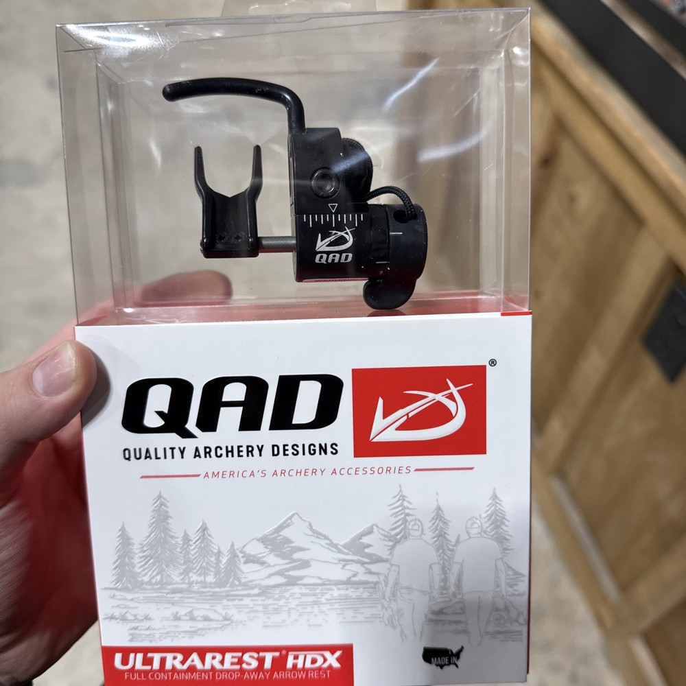 Quality Archery Designs UHXBK-R Ultra-Rest Pro HDX Drop Arrow Rest – Black