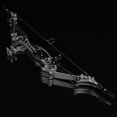 Mini Compound Bow Kit Archery Target Shooting 16″ Pocket Bow Kid Toy Game Sports