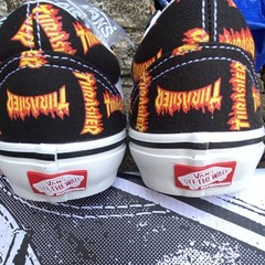 Vans Skate Old Skool Thrasher Black/Multi Skateboarding Shoes Men’s US 9.5 D