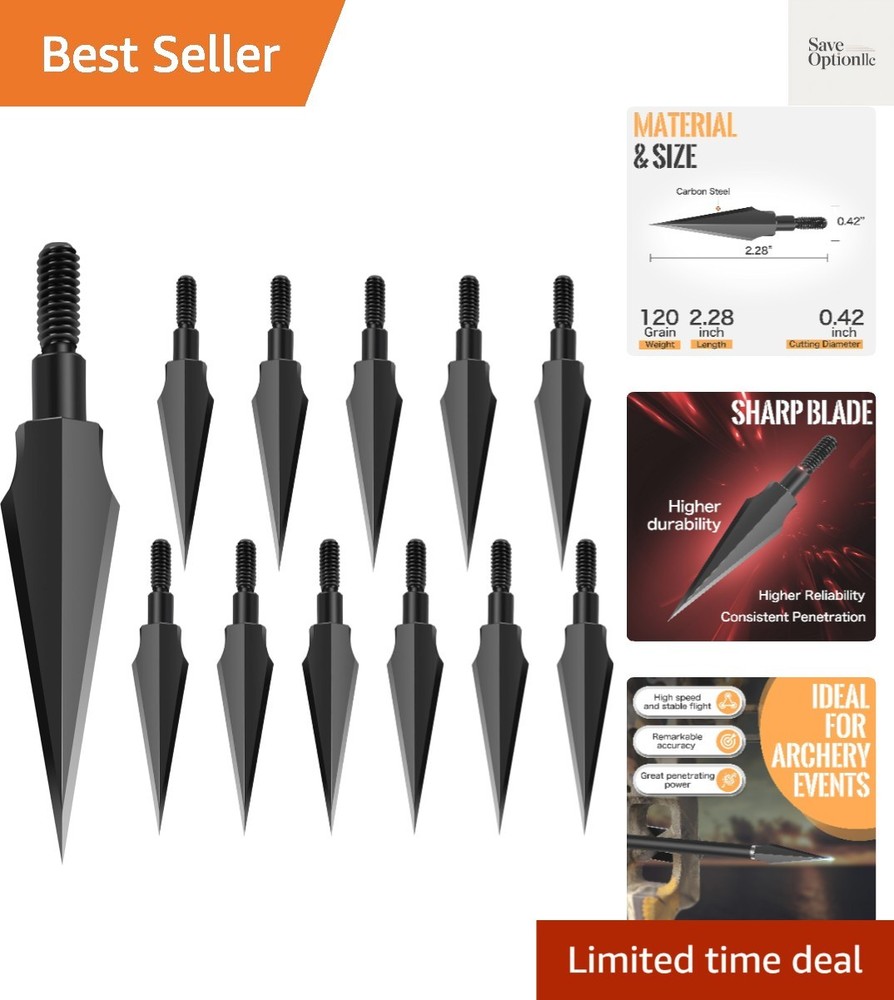 Broadheads 100/120/125/150 Grain Traditiona Archery Arrow Tips for Compound, …