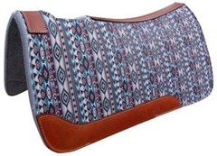Showman 31″ x 32″ Navajo Print Solid Felt Saddle Pad