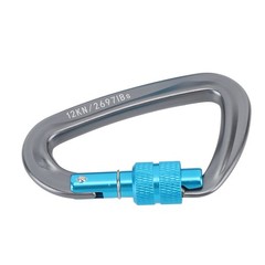 2PCS Compact Locking Carabiners For Outdoor Activities D Shape Popular