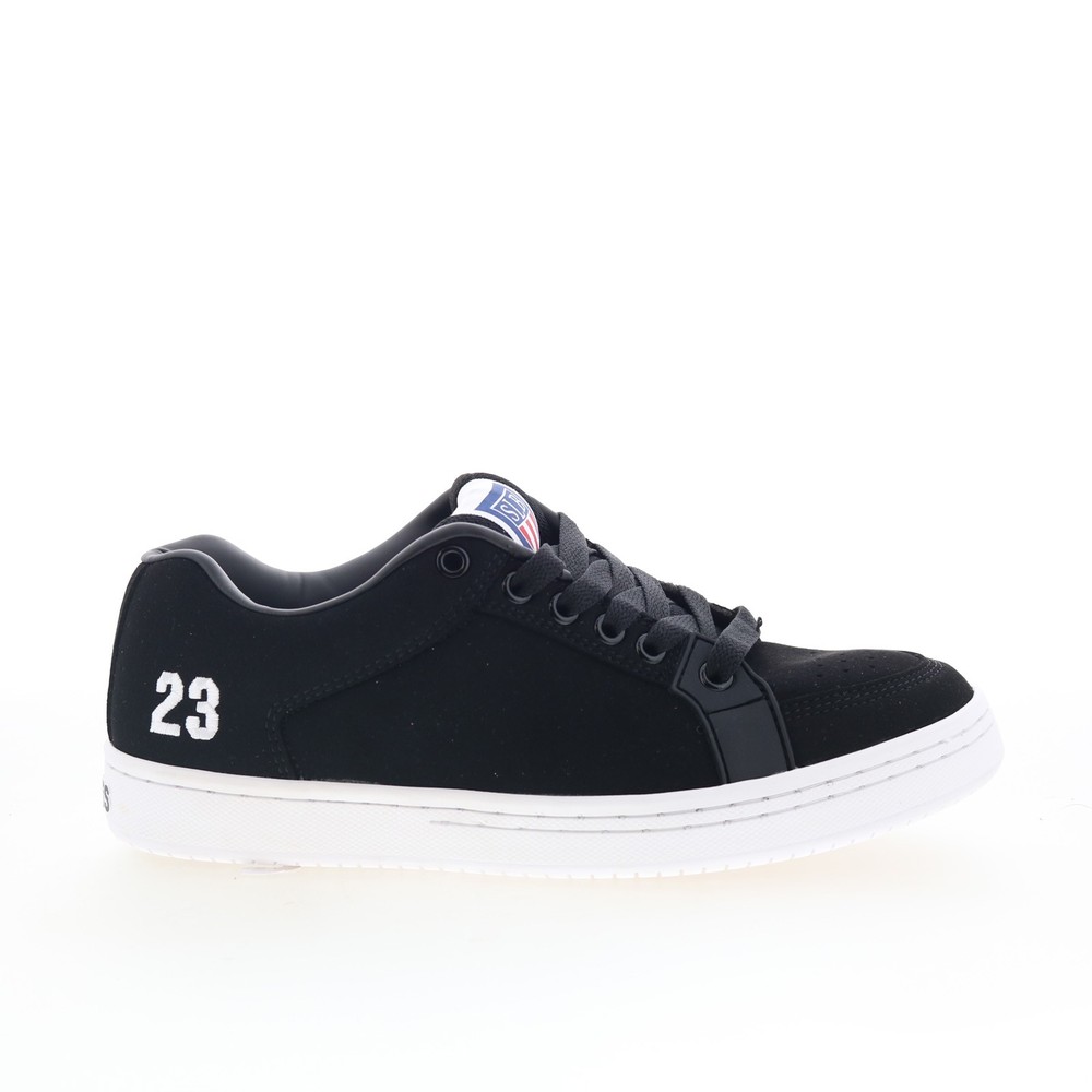 Etnies Sal 23 4102000155001 Mens Black Nubuck Skate Inspired Sneakers Shoes