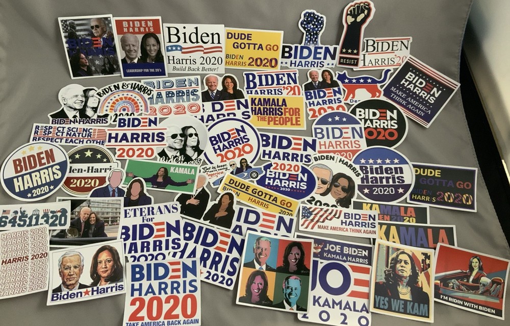 Joe BIDEN Kamala HARRIS Stickers USA Decal Popular Funny Political 50 Piece