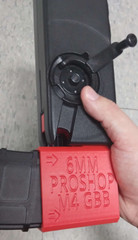 Golden Eagle / 6mmProShop M4 Airsoft GBBR Odin Speedloader Adapter (Red)