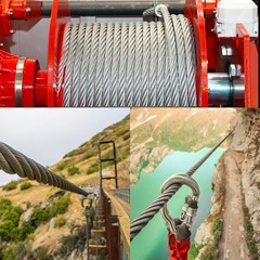 3/8 Stainless Steel Cable, 30Ft Wire Rope, Aircraft Cable with 7×19 Strands and