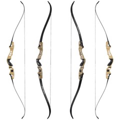 62″ ILF Recurve Takedown Bow 25-60lbs Archery Hunting Shooting Carbon Arrows