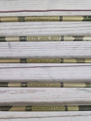 Easton Aluminum Arrows 5 XX75 + Bradheads Camo Hunter 7 Gamegetter 1918 29.5″
