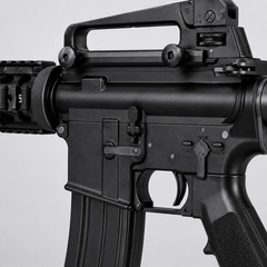 WE 6mmGBB Airsoft Rifle, Indoor / Outdoor Scop, Semi/ Auto Modes, 320-350 FPS