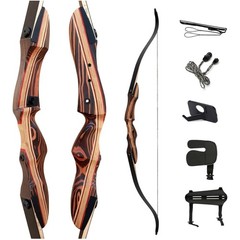 Deerseeker 62″ Takedown Recurve Bow Set for Adults & Youth