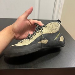 La Sportiva TC Pro Rock Climbing Shoes Mens EU 42.5 US 9.5 Tan Black Vibram