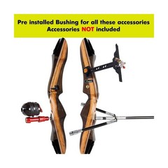 Samick Sage Archery Takedown Recurve Bow 62-inch – Right & Left Handed – 25-6…