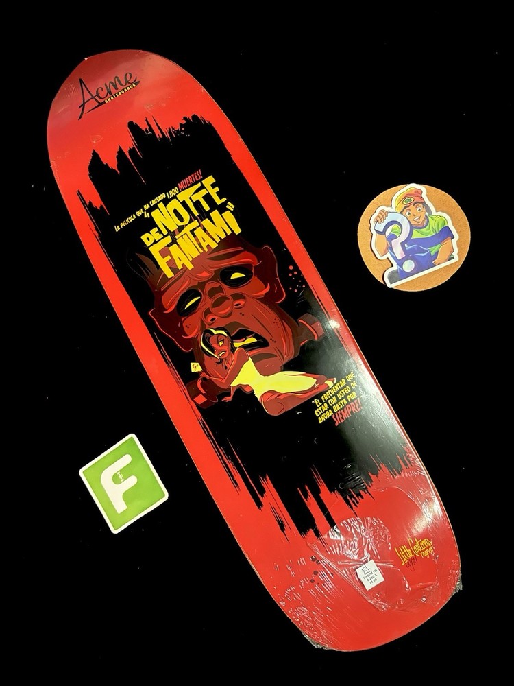 RARE Acme De Notte Fantami Shaped Skateboard Deck In Shrink