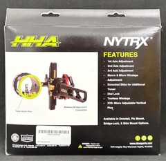 HHA NYTRX XV3 .019 Picatinny Mount Right Hand Archery Sight – Return Item