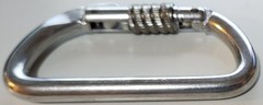 Chouinard Carabiner Vintage Locking D Shape Screw Gate Made in USA circa 1984