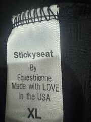 Stickyseat Riding Pants. Made In The USA. Bedazzled!!! Size XL. Unworn