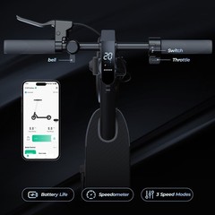 Electric Scooter Adults 10in Pneumatic Tires 500W Motor 19 Miles Range UL2272