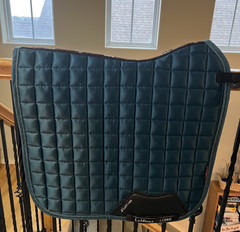LeMieux Loire Classic Dressage Square Saddle Pad DR Large Dark Turquoise