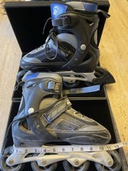Men’s Roller Blades Mongoose Ledge 2.1, Black/Blue, Sizes 10-11