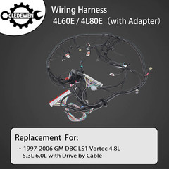 Standalone Wiring Harness, 4L60E DBC, Red/Blue PCM, Compatible with 1997-2006 GM