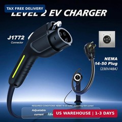 Level 2 EV Charger, 11.5KW /50A Fast Home Charging Station, 27.3ft Extended Char