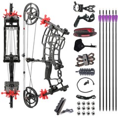 Archery Compound Bow Short Axis 40-65lbs Steel Ball BowFishing Bow Shoot Hunting