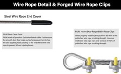 3/8 Steel Cable, 30Ft Wire Rope, 3/8″ Aircraft Cable with 7×19 Strands and