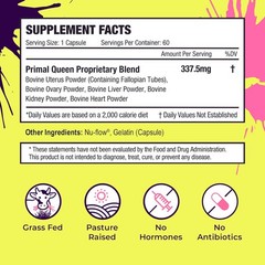 Primal Queen Female-Optimized Beef Organ Superfood Supplement (Heart, & 3 More)