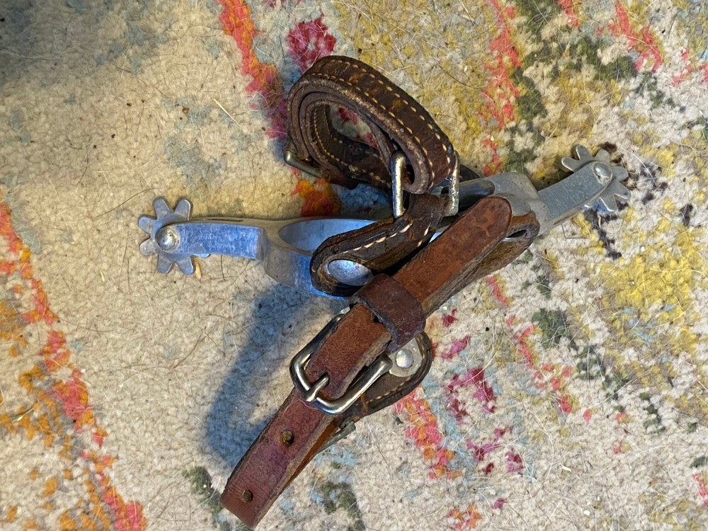 Alumn vintage spurs used western tack FREE SHIPPING