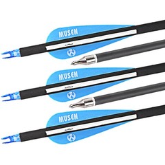 Musen Archery 30/28 Inch Carbon Practice Targeting Arrows with Removable for You