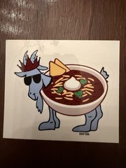 GOAT USA Soup Goat. Single Sticker. Brand New. Free Shipping.