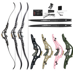 62″ ILF Archery Recurve Bow 30-60lbs Takedown 19″ Riser American Hunting Shoot