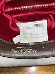 CAVENDERS RODEO KING Men’s Felt Western Cowboy Hat Gray ~Size 7 1/4 ~ New Unworn