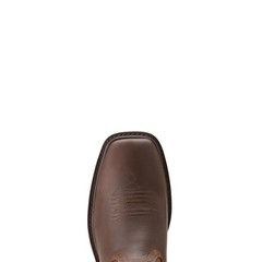 Ariat Men’s Groundbreaker Wide Square Toe Work Boots 10 Brown