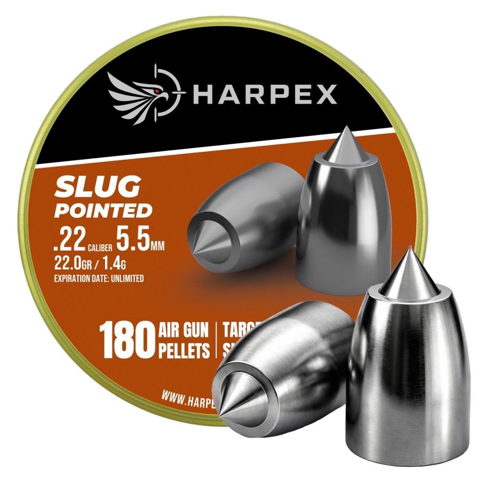 Harpex Slug Pointed .22 Cal Airgun pellets – Pointed Lead – High accuracy