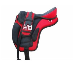Treeless Synthetic Freemax Horse English Saddle Red Color 10″ to 19″ in F/Ship.