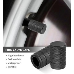 4PCS Car Tire Valve Caps,Aluminum Alloy Tire Valve Stem Caps with Inner