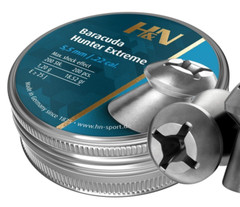 H&N Baracuda Hunter EXTREME 200 Count HOLLOW POINT 5.5mm .22 Caliber Air Pellets