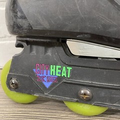 Vintage Variflex City Heat Xp Black Green Purple Inline Skates Sz Unknown Read