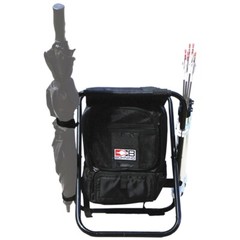 Bohning Complete Shooters Stool with Arrow Tubes & Umbrella Holder – Black