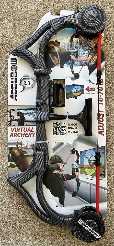 ACCUBOW 2.0 CARBON FIBER VIRTUAL ARCHERY GAMING HUNTING SHOOTING TRAINING SYSTEM