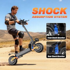 48V 30Ah Foldable Electric Scooter, 749W Off-Road Electric Scooter, 35-miles