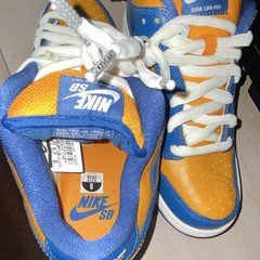 Nike SB Dunk Low Pro Skateboarding Shoes Blue Orange White Men’s US 6 D