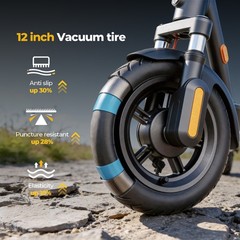 750W Electric Scooter Adults E-Scooter 44 mile Long Range 10in Tire Commuter