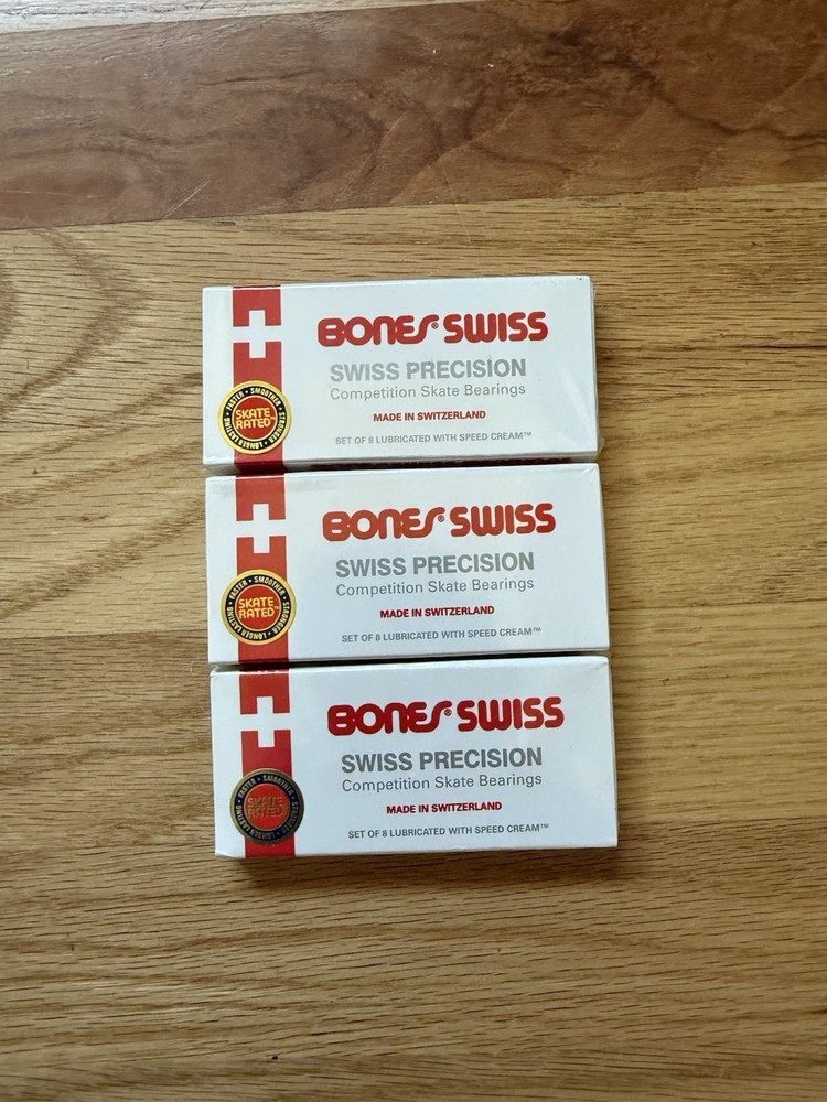 3 Packs – Bones Swiss Skateboard Bearings