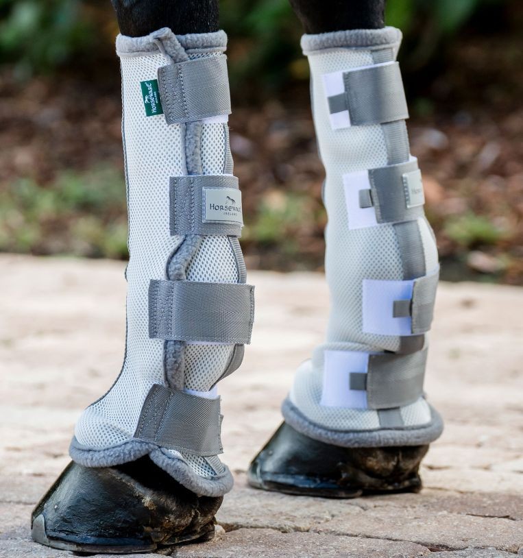 Horseware Fly Boots Set of 2 – Silver/Titanium Grey