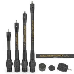 Archery Bow Stabilizer 6″ for Compound Bow, Carbon Fiber