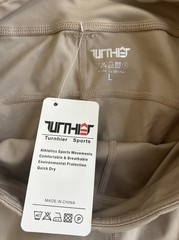 Turnhier Women’s Equestrian Horseback Riding Leggings Pants Sz Large Beige NWT